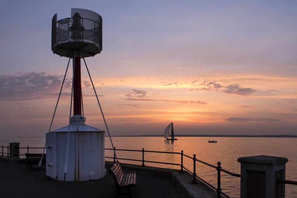 Evening sea sky photo