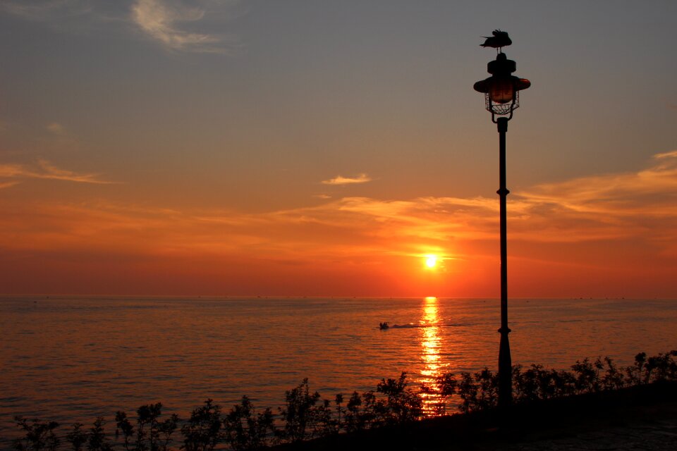 Landscape sea lantern