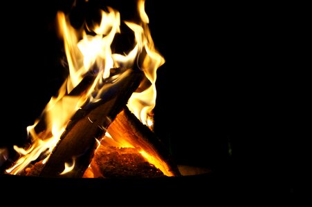 Flame campfire hot