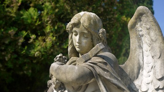 Statue cemetery angel photo