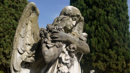 Angel cross cemetery photo