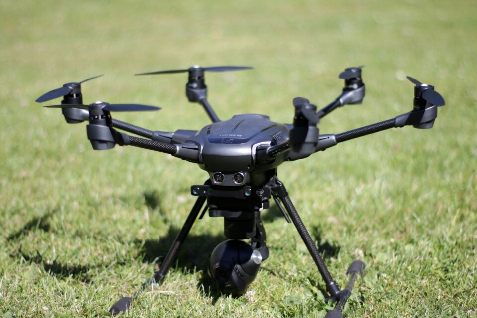 Stands flying drones images