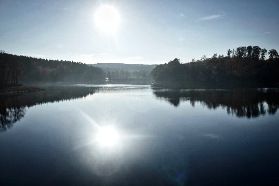 Lake reflection sky