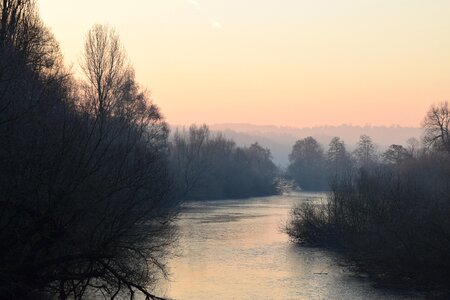 River cold winter photo