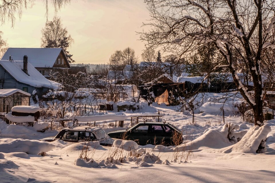 Snow russia leningradoblast