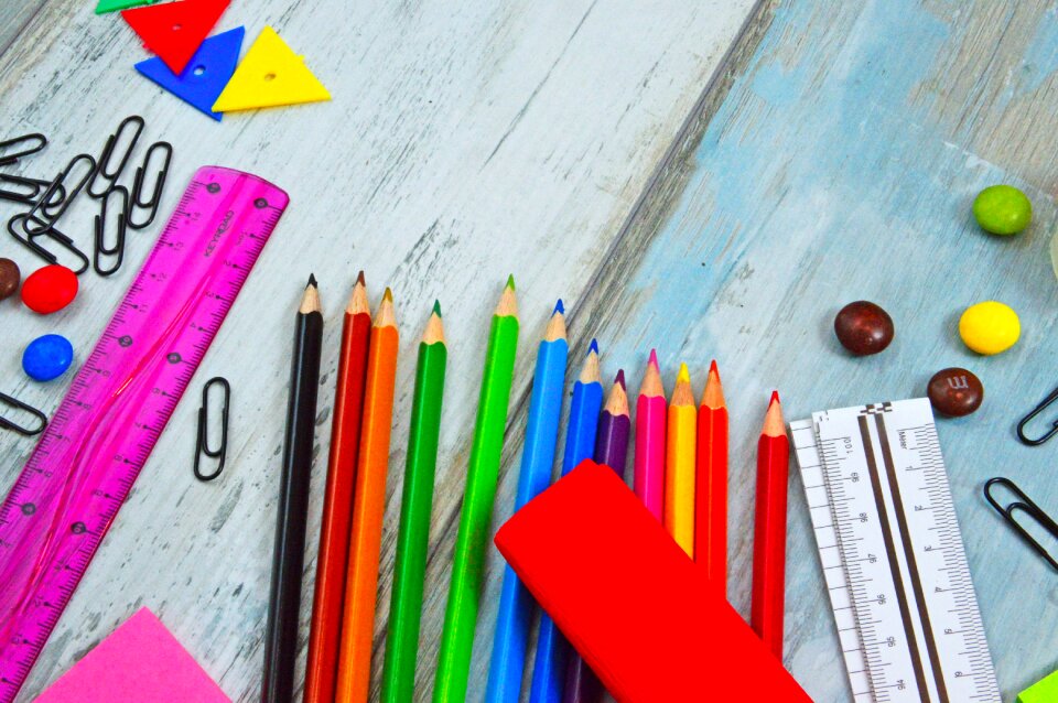 Education brushes paint