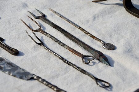 Middle age medieval cutlery