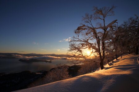 Morning landscape sky