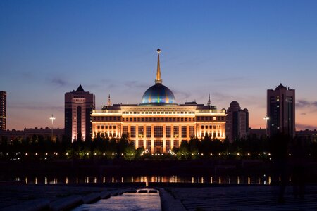 Central asia city dome photo