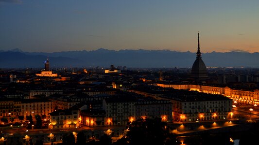 Sunset architecture torino photo