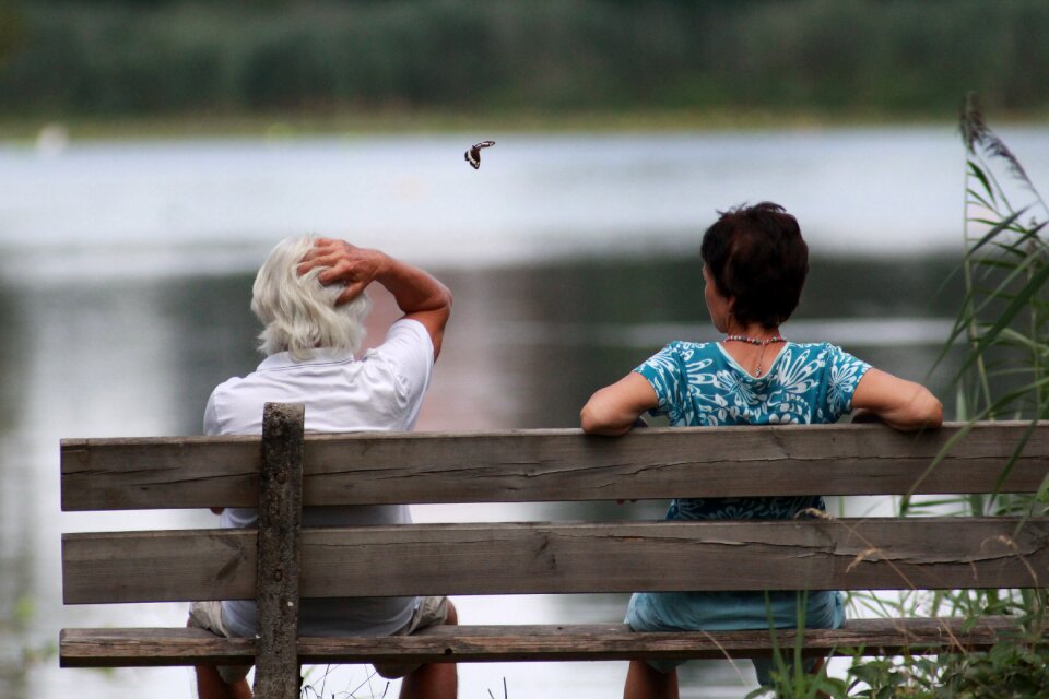 Bank lake sit romantic