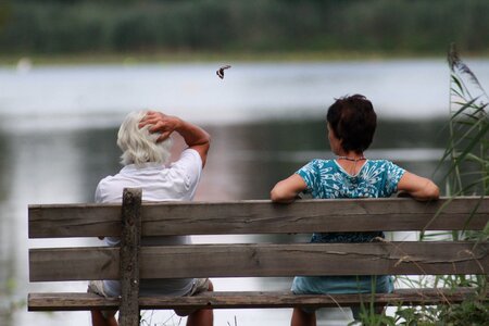 Bank lake sit romantic