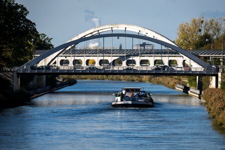 Inland waterway transport river navigation waters photo