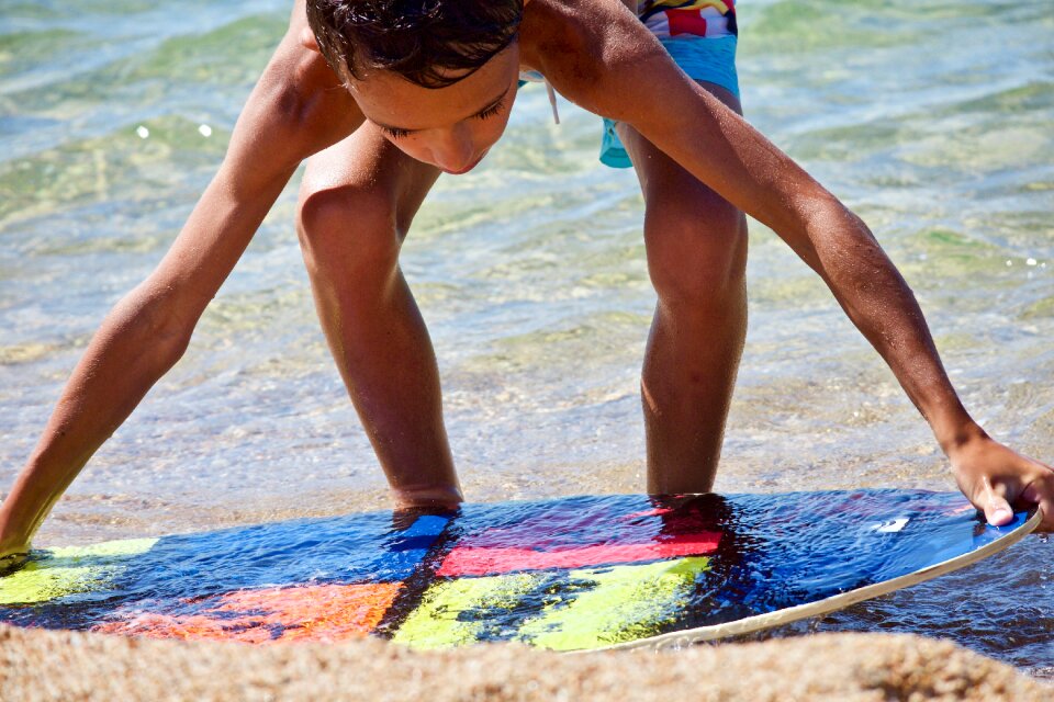 Sea water sand
