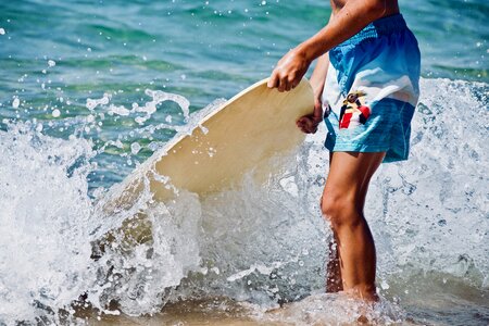 Sea water sand