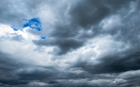Sky break in cloud weather