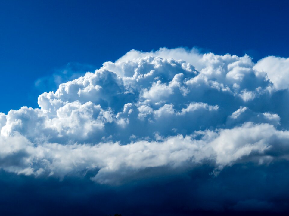 Cumulus weather blue photo