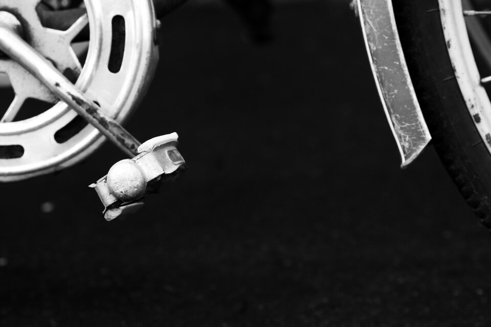 Bicycle pedal gray bike