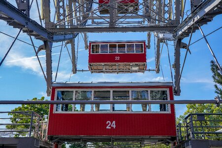 Carousel historic ferris wheel vienna