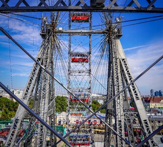 Carousel historic ferris wheel vienna