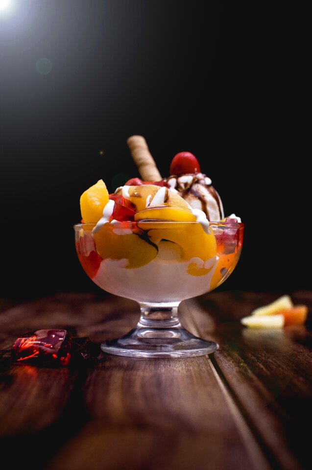 Summer cream fruit