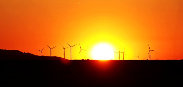 Wind power energy nature