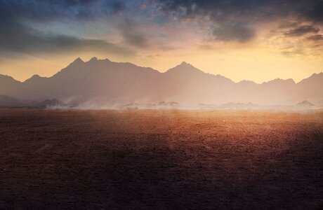 Sunrise sunset fog