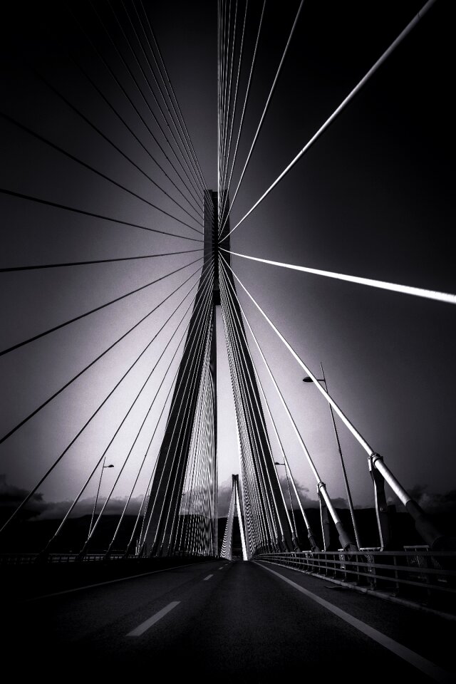 Architecture black and white modern