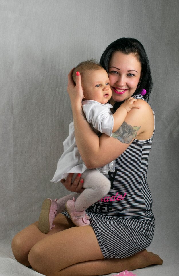 Family woman child