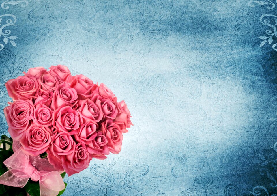 Romance pink floral