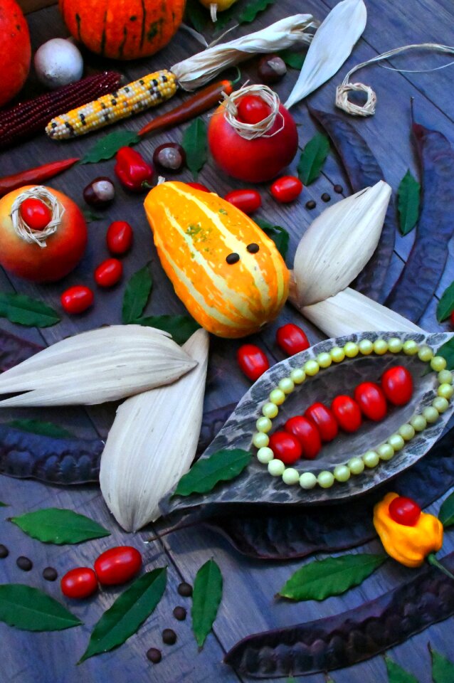 Zöldségarc color decoration