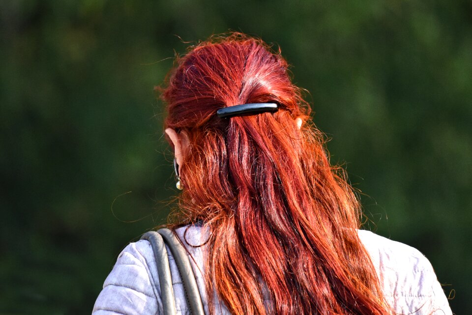 Woman woman's hair shiny