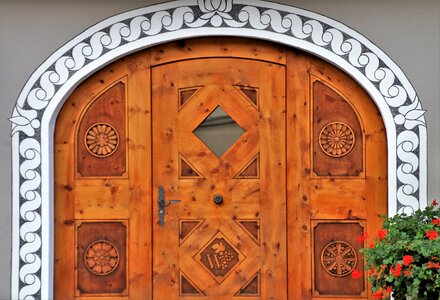 Building portal wooden