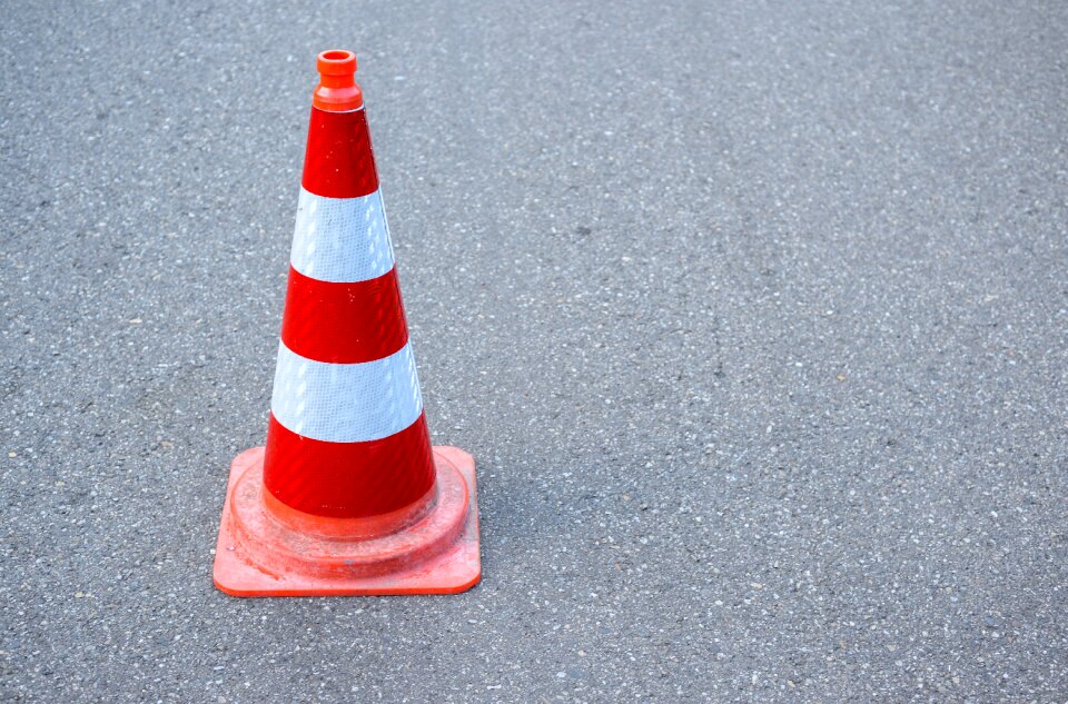 Traffic construction danger