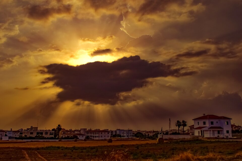 Landscape sunlight sunbeam