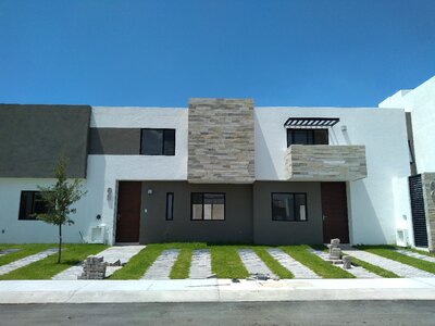 Facade structure houses photo