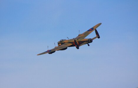 Airplane lancaster propeller photo