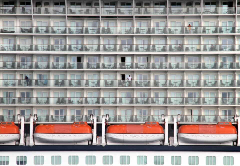 Travel cabins gray balcony