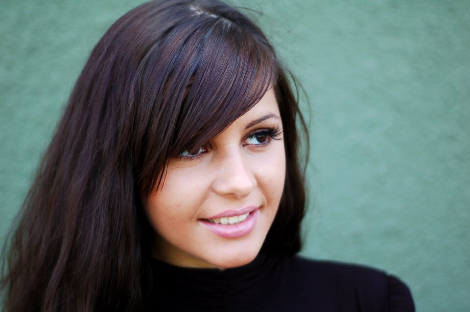 Brunette pretty teen