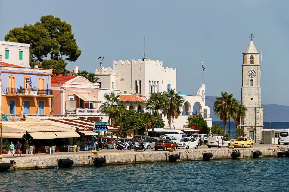 Port city island building
