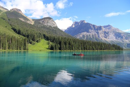 Nature tourist destination emerald lake photo