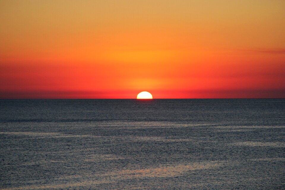 Ocean sunset beach