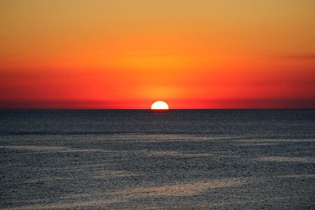 Ocean sunset beach photo