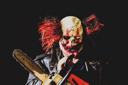 Mask clown creepy photo