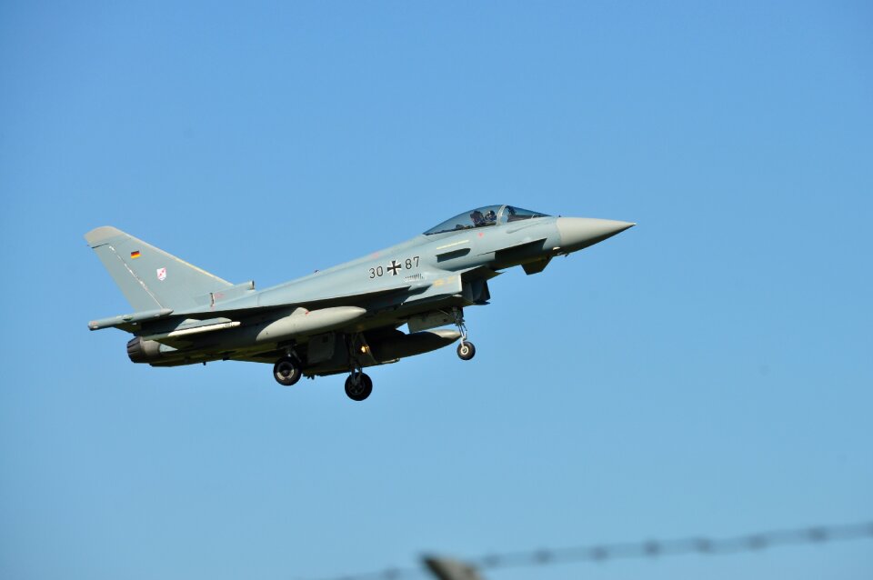 Flew eurofighter fighter aircraft