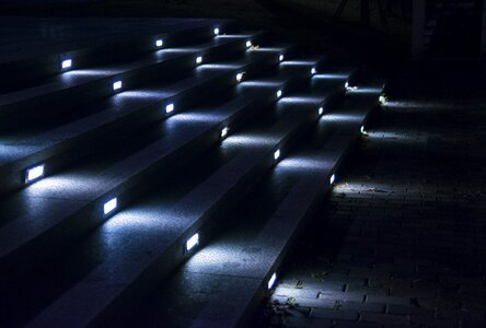 Night light stairs photo