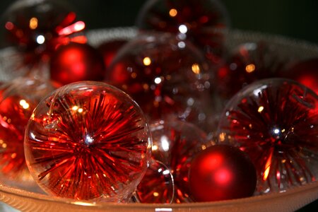 Red decoration christmas decorations photo