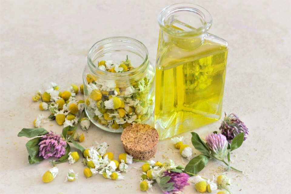 Herbal treatment massage