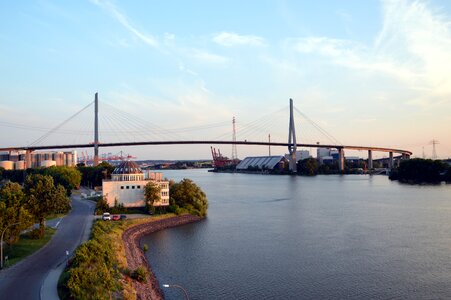 Lake elbe bridge photo