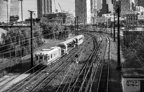 Railroad track travel philadelphia photo
